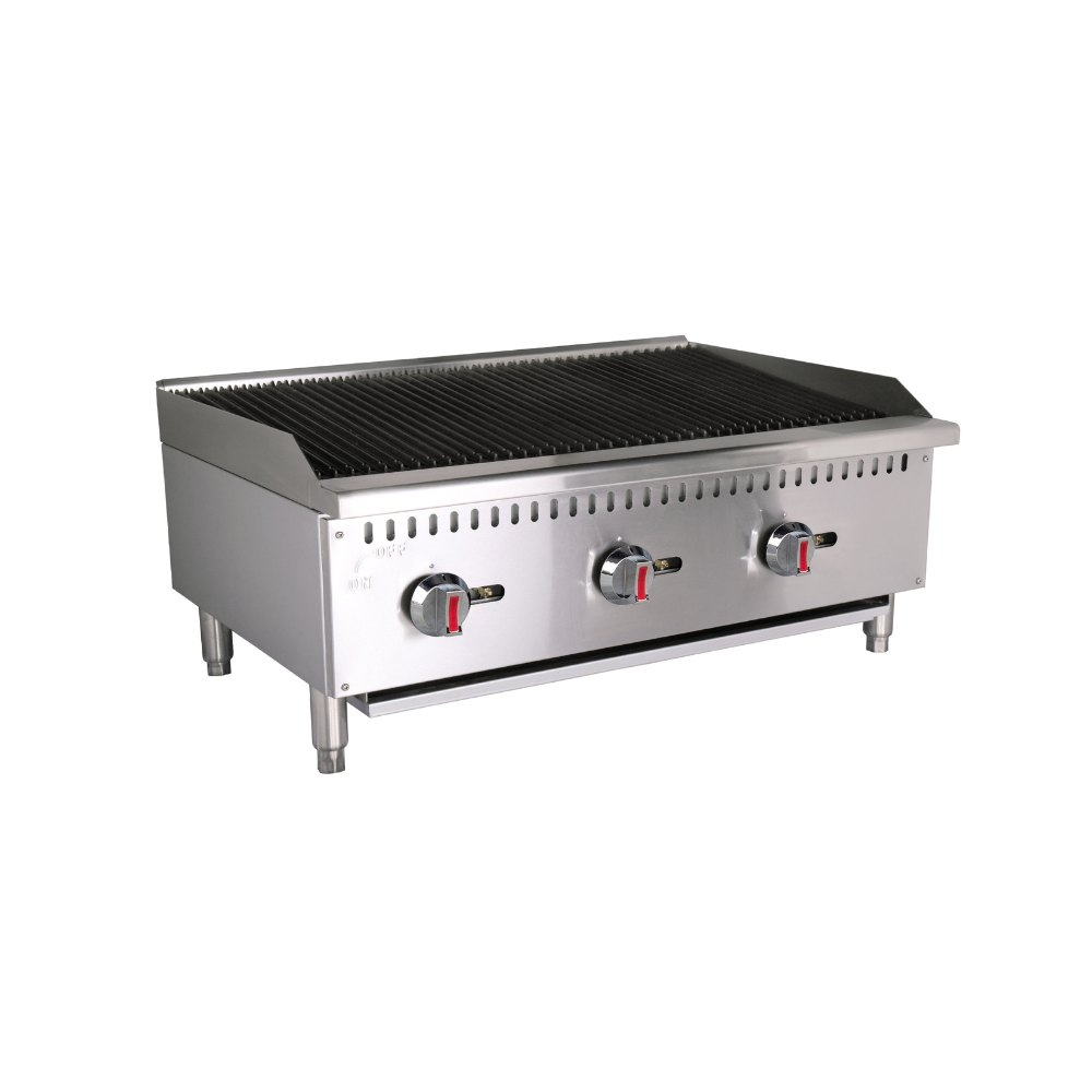 NORTHERN - GRILL - 3 BURNER GAS CHARBROILER ON ROCK