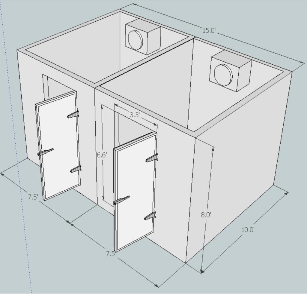 RIGID - WALK-IN COLD STORAGE - 15*10