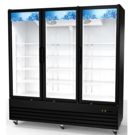 [XX-GDM-79R-HC] RIGID - CHILLER - 3 DOOR SWING DISPLAY
